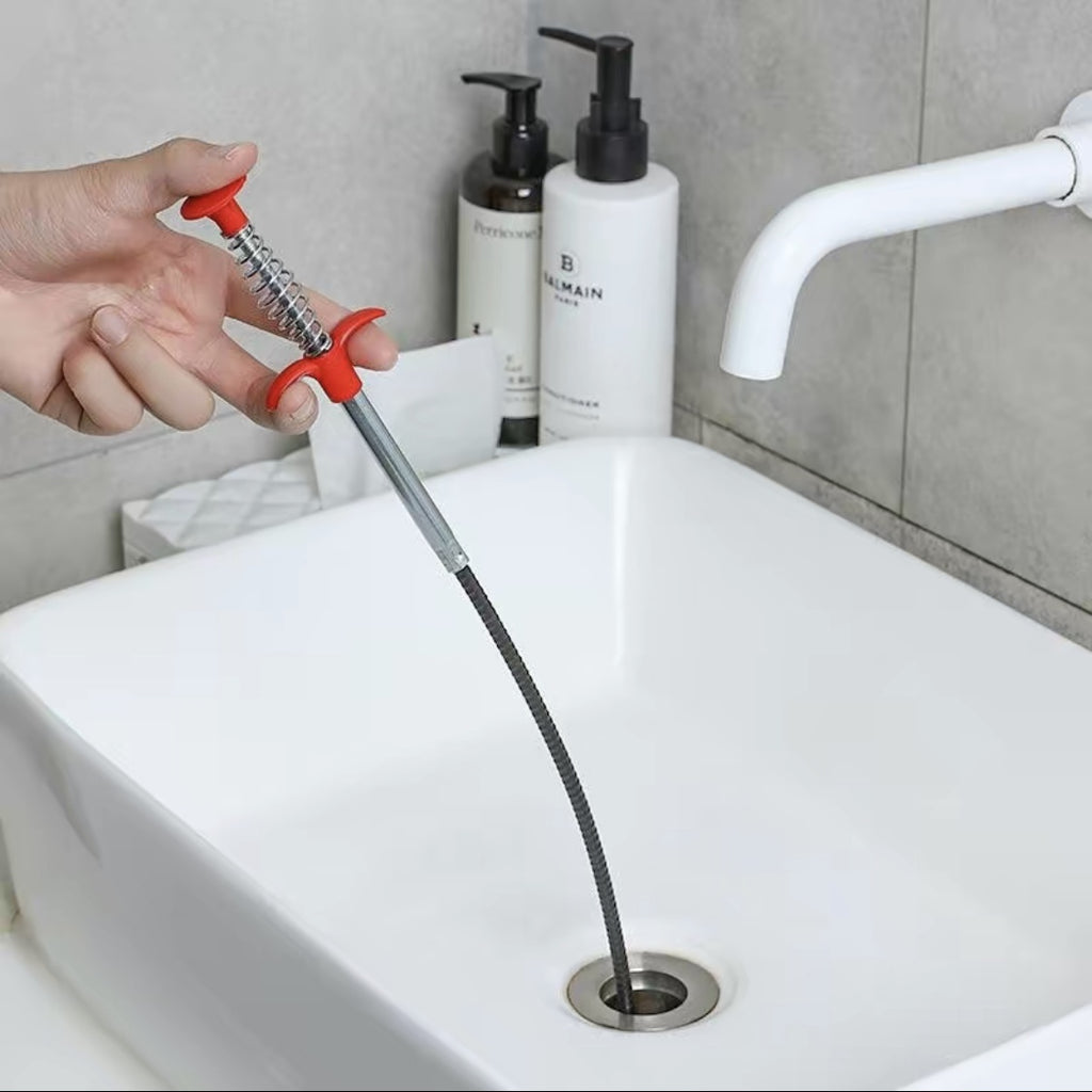 “Drain Snake Tool – Instantly Unclog Your Sink & Shower in Seconds 🚿🔥”