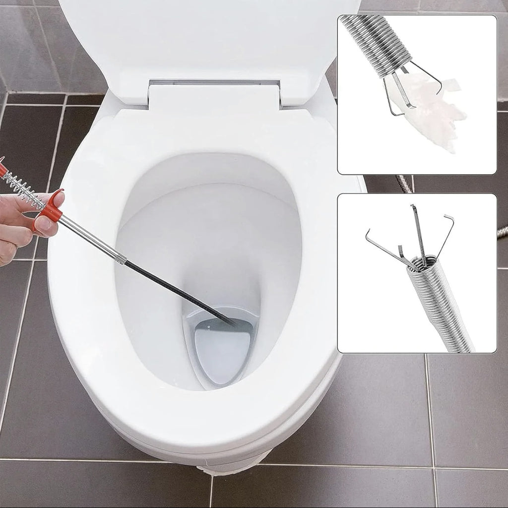 “Drain Snake Tool – Instantly Unclog Your Sink & Shower in Seconds 🚿🔥”