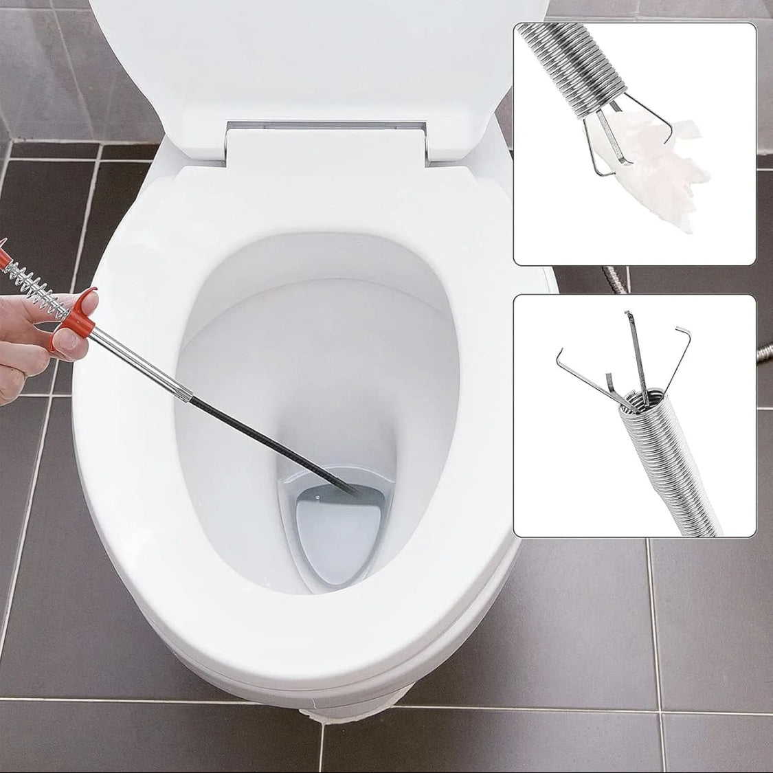 “Drain Snake Tool – Instantly Unclog Your Sink & Shower in Seconds 🚿🔥”