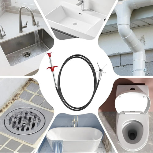 “Drain Snake Tool – Instantly Unclog Your Sink & Shower in Seconds 🚿🔥”